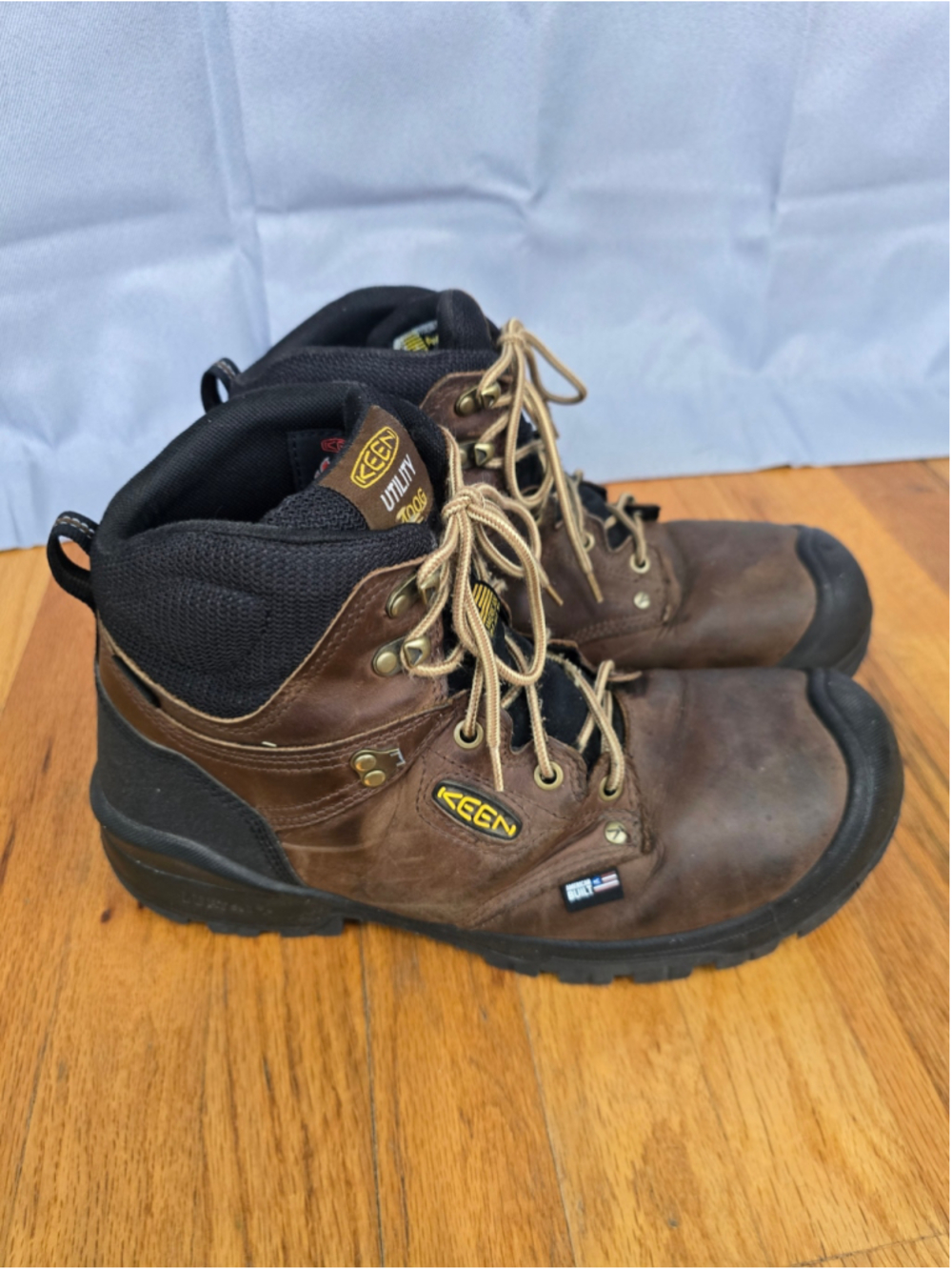 KEEN Utility Mt Vernon Men’s 11 Steel Toe Waterproof Work Boots American Built